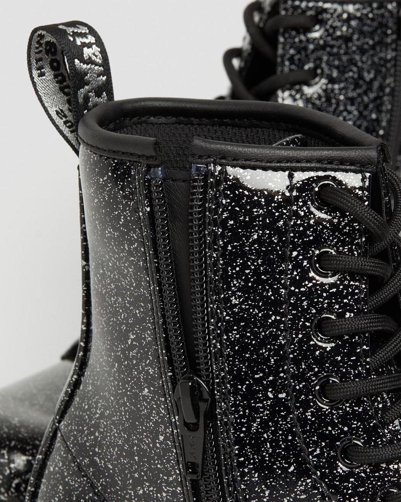 Dr Martens Youth 1460 Glitter Veterlaarzen Kinderen Zwart | NL 118NWY